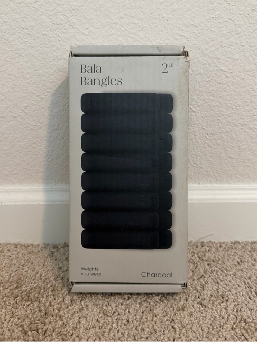 Bala Bangles 2 lb Wrist/Ankle Weights - Charcoal NEW